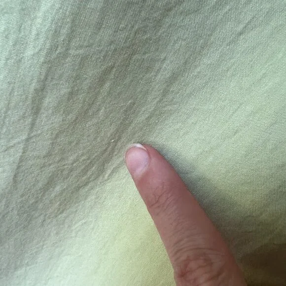 Vintage Silk Reversible Green and Blue Sleeveless Top 90s Y2k - Picture 14 of 17